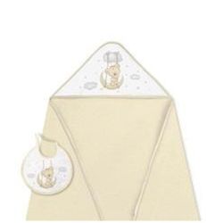 Interbaby - Interbaby Комплект бебешка хавлия с лигавник Osito Luna 