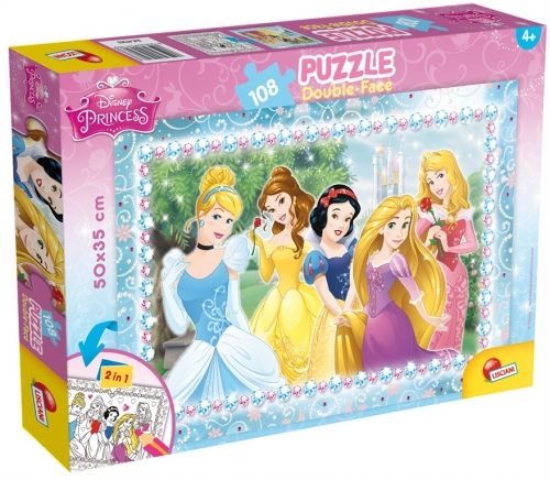 Детски пъзел 2в1 Disney Princess Lisciani 108 части