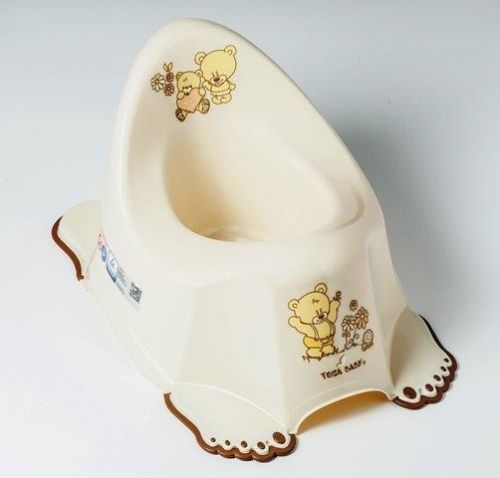 Анатомично бебешко гърне Chipolino *Мече* Екрю