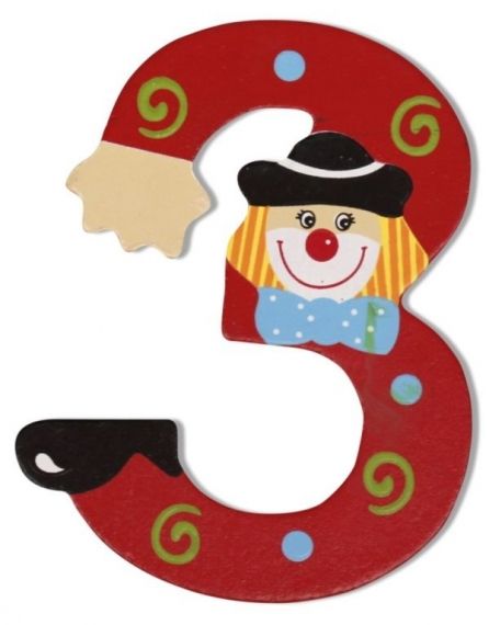 АМЕК - Дървена цифра 3