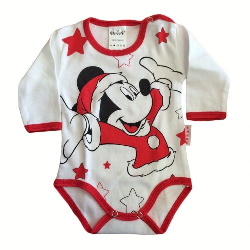 Chaos Design -  Бебешко боди с дълъг ръкав *Mickey Mouse*