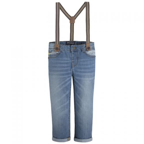 Mayoral - Детски дънки с тиранти *Tejano* 