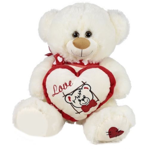 АМЕК - Мече със сърце с калинки 40см. - червено
