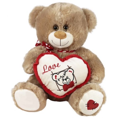 АМЕК - Мече със сърце 30см. - бежово