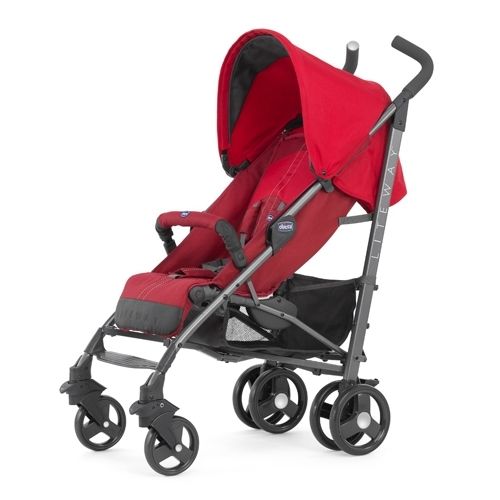 Chicco Бебешка количка Lite Way Top Red с предпазен борд