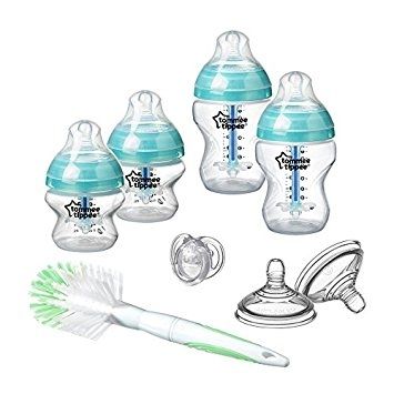 Tommee Tippee - Комплект за новородено Advanced Anti-Colic + четка за шишета