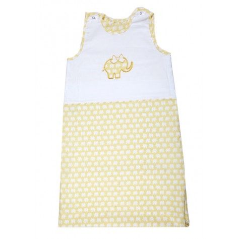 CamaMia -  Лятно спално чувалче 'Жълто слонче' 70см