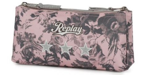 Stationery Team - Replay БСТ18 Ж Несесер двоен  сив Replay  