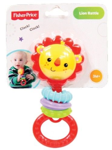 Fisher Price - Бебешка дрънкалка Lion Ring Rattle Лъвче