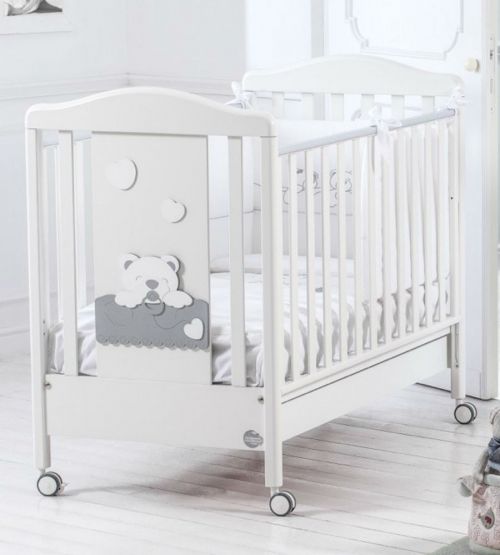  Baby Expert  Детско креватче Ciuccione бял/сребрист