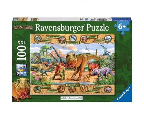Ravensburger Пъзел Динозаври 100 ч.