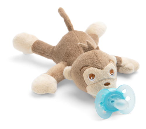 Avent - Залъгалка ULTRA SOFT с играчка маймунка