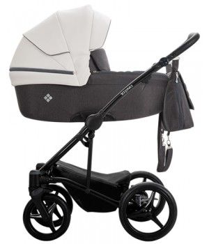 Bebetto  - Комбинирана бебешка количка Torino 2в1 черна рама 01