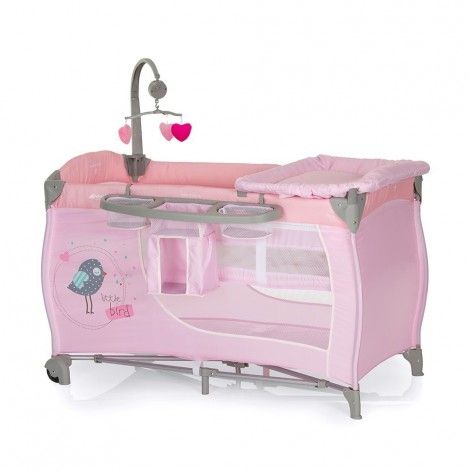 Hauck - Сгъваема кошара за сън и игра Baby Center Birdie