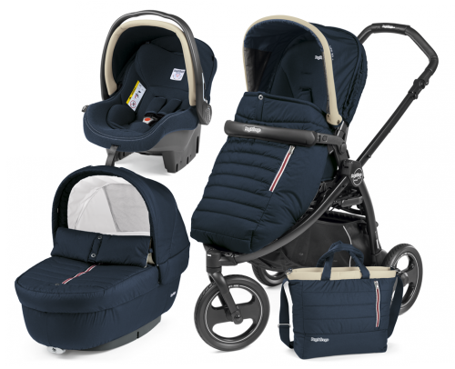Peg Perego Бебешка количка 3в1 BOOK SCOUT Elite Modular Breeze Blue
