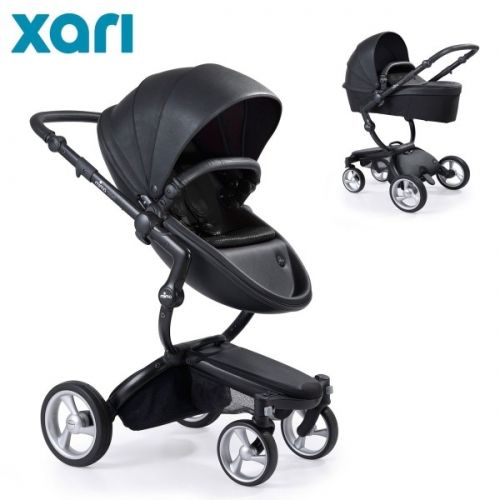 Бебешка комбинирана количка MIMA Xari Black 