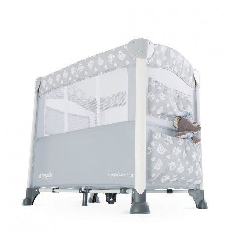 Сгъваема кошара за спане Hauck Sleep`n Care Plus Teddy grey