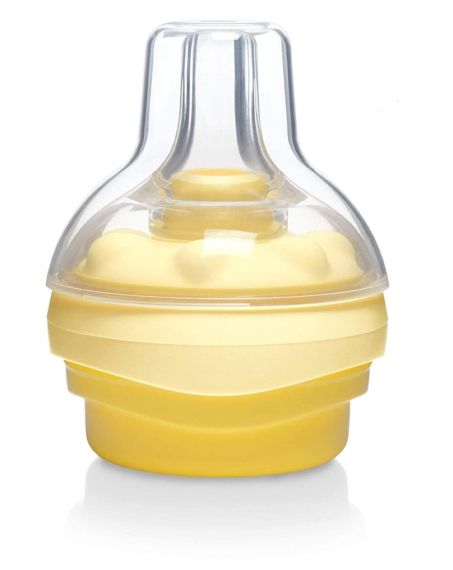 Medela - Накрайник с биберон за бутилка за хранене Calma