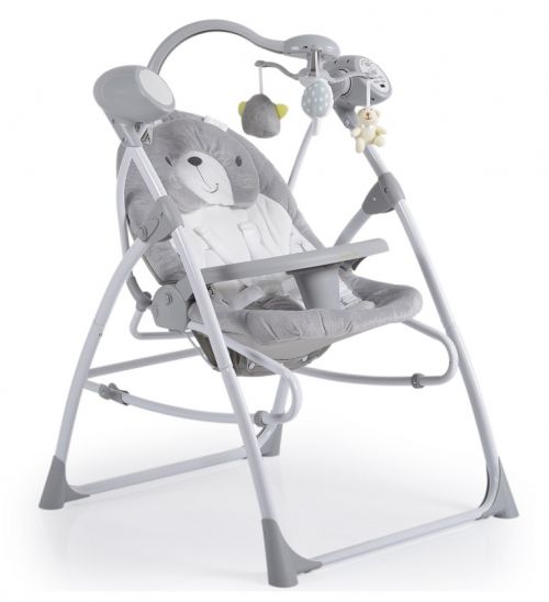 Cangaroo - Детска люлка Swing Star Light Grey