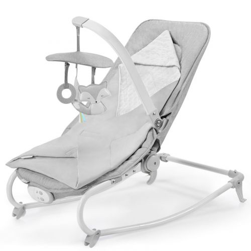 KinderKraft - Felio шезлонг с вибрация и мелодии сив