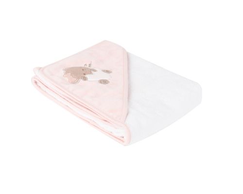 Kikka Boo - Бебешка хавлия за баня Dreamy Flight Pink