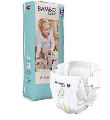 Bambo Nature Еко пелени за еднократна употреба Junior -5