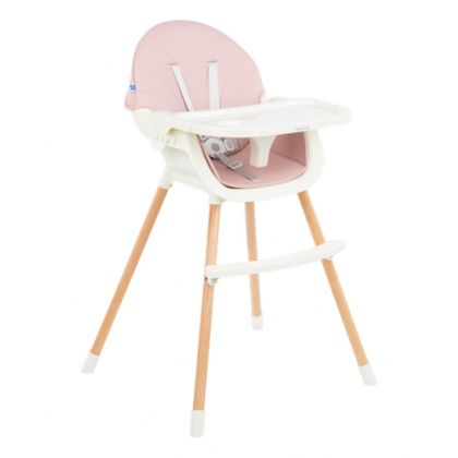 Kikka Boo Стол за хранене Nutri Wood 2в1 Pink