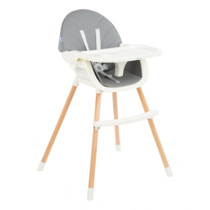 Kikka Boo Стол за хранене Nutri Wood 2в1 Grey