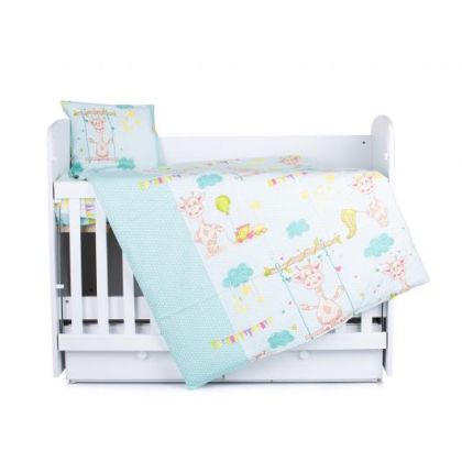 Chipolino Спален комплект 5 части - жирафче