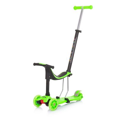 Chipolino Детска тротинетка Multi plus 3 в 1 зелена