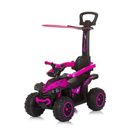  Chipolino кола за яздене с дръжка "ATV" розова