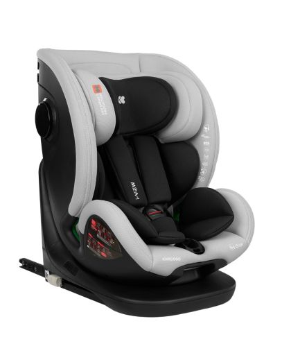 Kikka Boo - Стол за кола i-View i-SIZE / 40-150 см /Light Grey