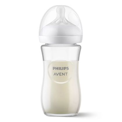 Philips AVENT - Стъклено шише на хранене Natural Response 240мл.
