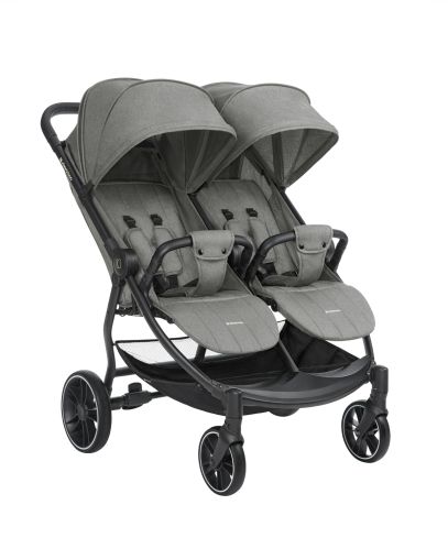 Kikka Boo  Количка за близнаци Happy 2 Light Grey