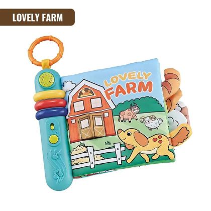 Мека музикална сензорна книжка Farm