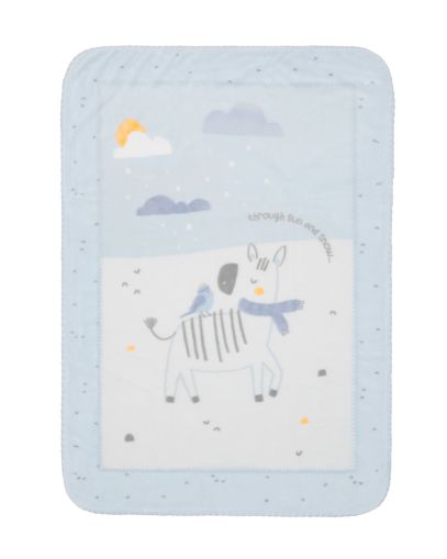 Kikka Boo - Поларено бебешко одеяло  Stripy Friends