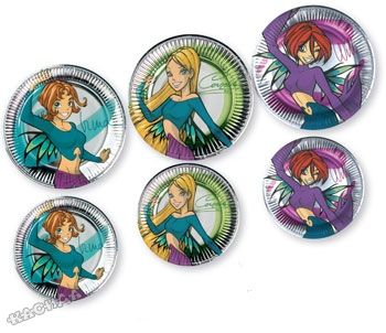 Disney Чинии за еднократна употреба 8бр-23 см. Witch Cornelia