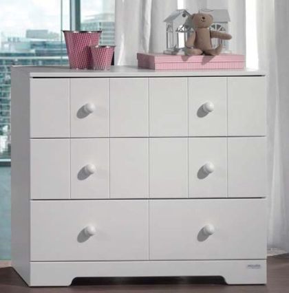 Дървен скрин за детска стая Micuna СО 1415 Basic White