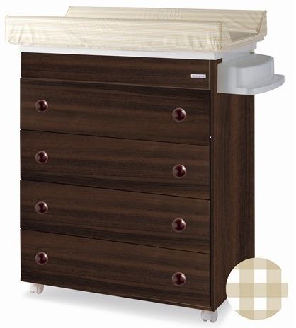 Шкаф-вана за детска стая Micuna B947 Choco с повивалник Vichy Camel