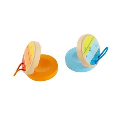 Дървени кастанети Hape Clickety-Clack Clapper