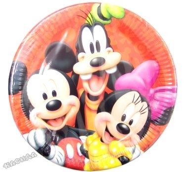 Disney Чинии за еднократна употреба 10бр-23 см. Мики Маус