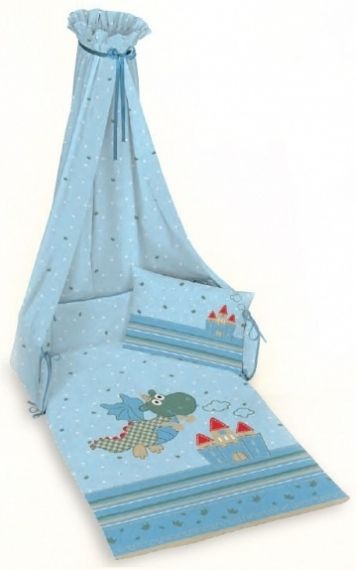 Herding - Бебешки спален комплект *Синьо Драконче*