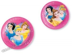Disney Чинии за еднократна употреба 10бр-23 см. Принцеси