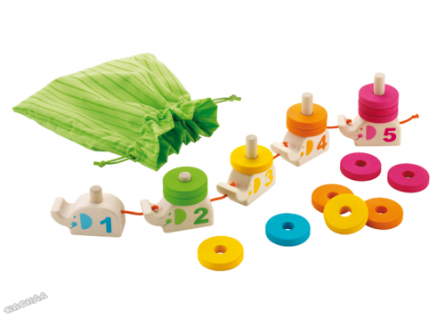 Sevi - Детска образователна игра от дърво СЛОНЧЕТА