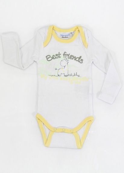 Бебешко боди с дълъг ръкав Blue Seven *Best friends*