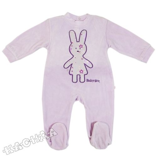 BabyGro - Бебешки гащеризон *Le petit lapin* - лилаво