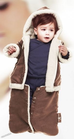 WallaBoo - Бебешко чувалче/гащеризон Baby Overall - Chocolat