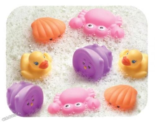 Playgro Животни за баня 8 бр. за момиче