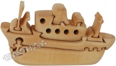 Пъзел дървен 3D - Кораб