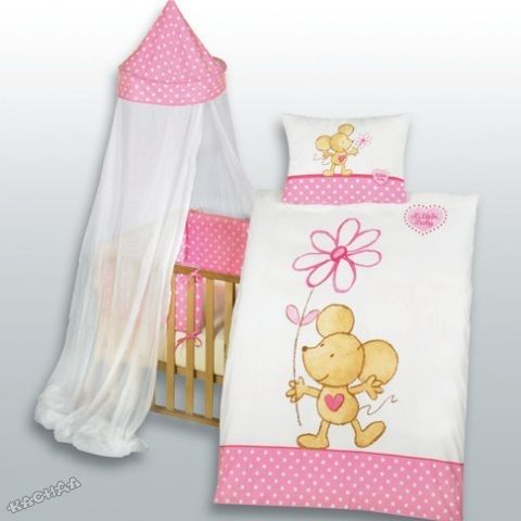 Herding - Бебешки спален комплект *Мишле с цвете*